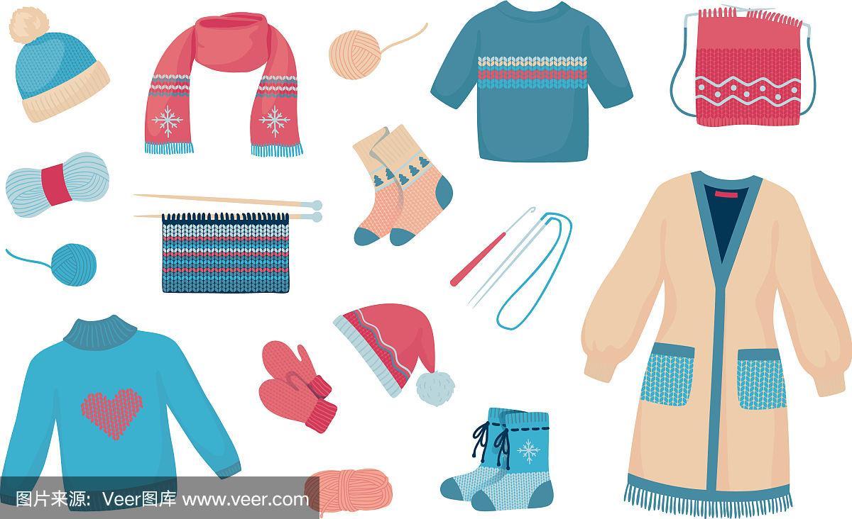 秋天,冬天,羊毛,纺织品,针织品